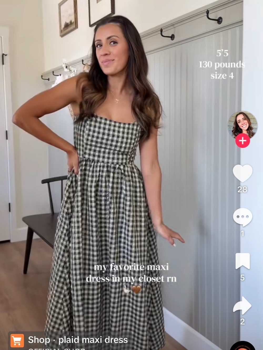 Princess Polly Cartmel Check Maxi Dress - Picture 4 of 4